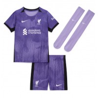Camiseta Liverpool Ibrahima Konate #5 Tercera Equipación Replica 2023-24 para niños mangas cortas (+ Pantalones cortos)
